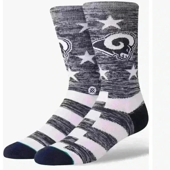 Stance Los Angeles Rams banner crew socks Men’s size Large (9-12) - Picture 1 of 3
